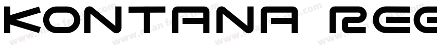 KONTANA Regular字体转换